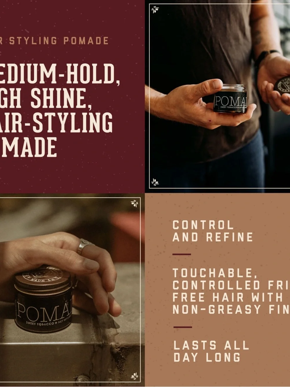 18.21 Man Made Sweet Tobacco - Mens Hair Pomade